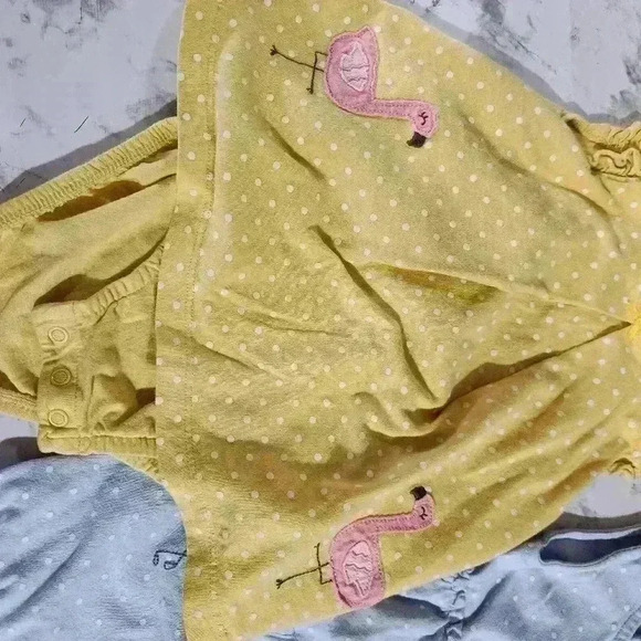 Baby Girl Bundle 3 one piece jumpers 1 top 1 short size 18 months - Picture 2 of 11